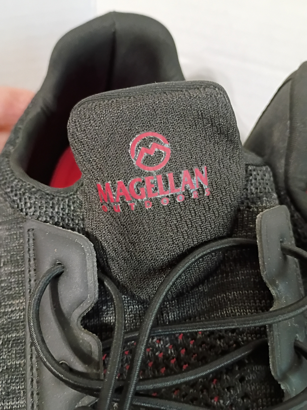 Magellan Outdoors Black Boat Shoes Shoe with Pink Logo
